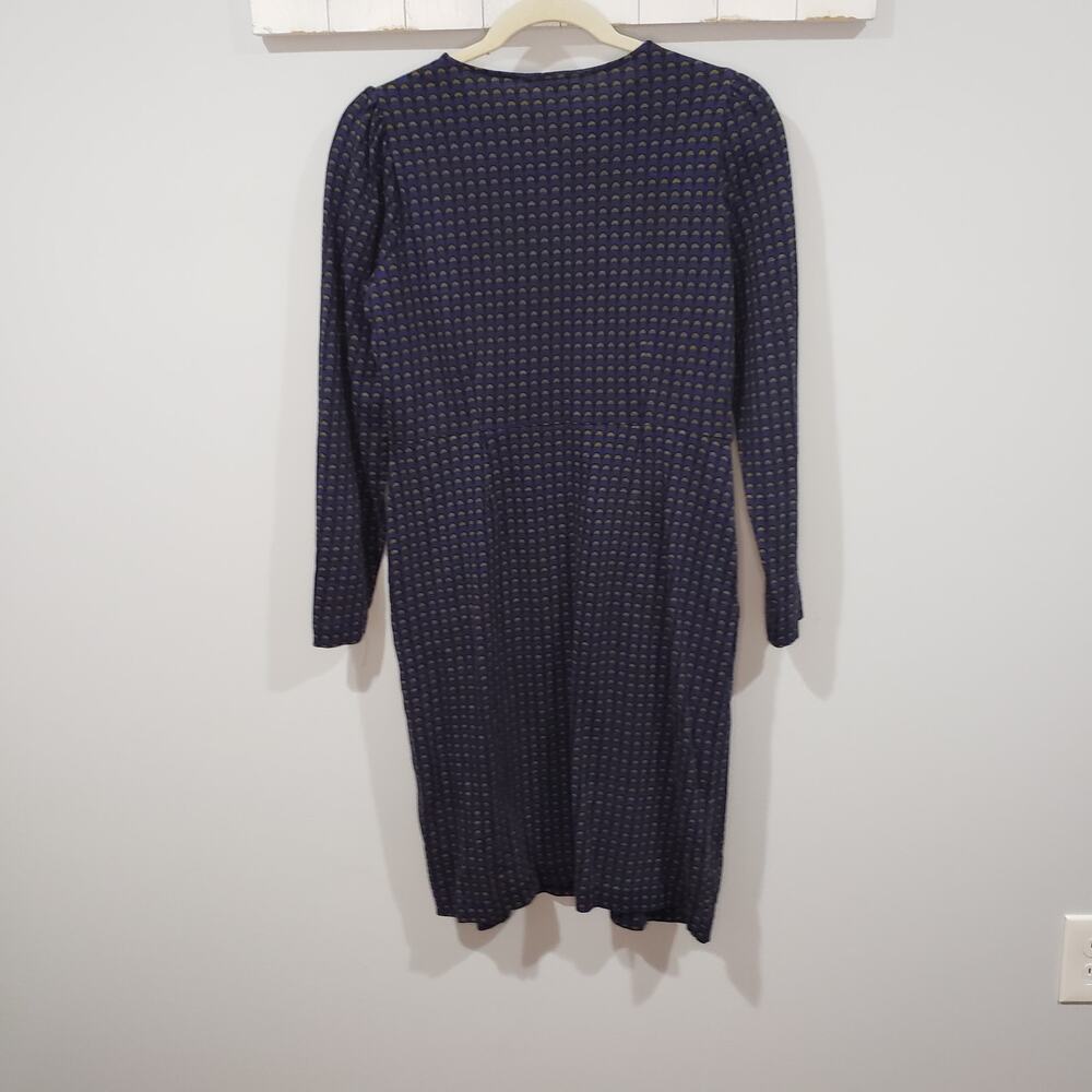 Boden Penelope Jersey Dress Navy Print Size 8L - Picture 2 of 4